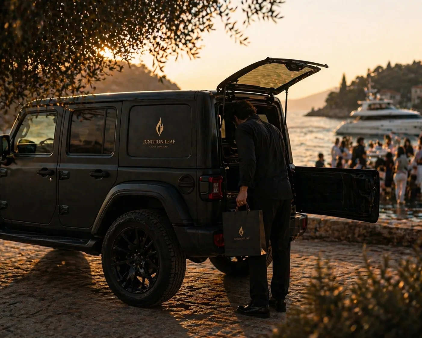 Curated cigar selection