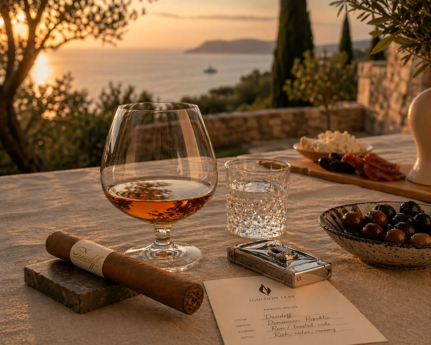 Cigars with a pairing